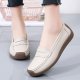 Women's Shoes Genuine Cowhide Mom Shoes Cowhide Bottom Lazy Shoes Low Nurse Shoes Comfortable Women's Shoes Bean Shoes