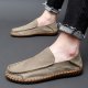 Casual oxfords bottom driving a stirrup bean shoes soft bottom leather handmade men's shoes