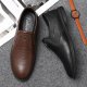 Business Leather Shoes Fashion Simple Comfortable One Stirrup Casual Shoes Men's Shoes Wholesale