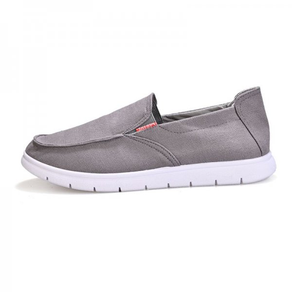 Shoes men's breathable linen men's casual one-touch low-top lazy flat shallow mouth canvas shoes