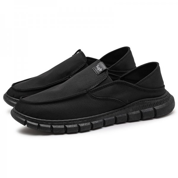 Shoes Men's Fall Casual One Foot Stirrup Cloth Shoes Fashion Flat Bean Shoes Lazy Slippers Canvas Shoes Men's Shoes