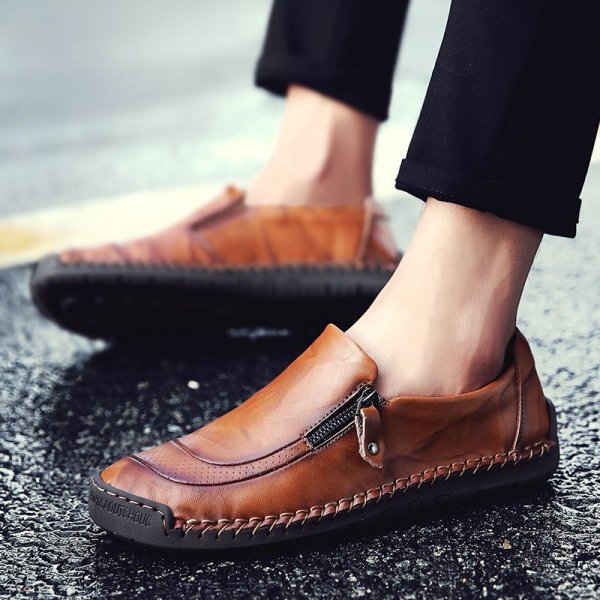 Men's leather shoes leather men's shoes driving soybean shoes men's casual shoes business overshoes